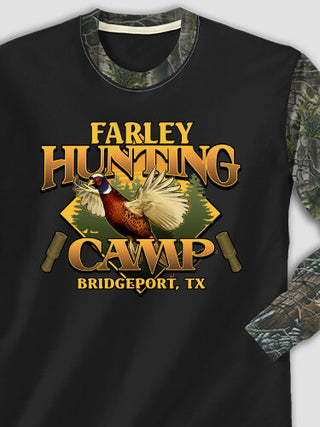 Pheasant Hunting Camp : Printed 2-Tone Camo Long Sleeves