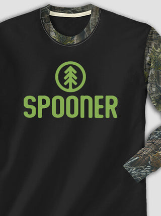 Pine Tree : Printed 2-Tone Camo Long Sleeves
