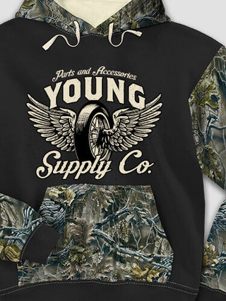 Supply Company : Printed 2-Tone Camo Hoodies