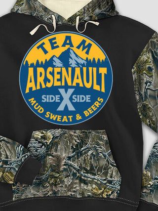 Team Side By Side : Printed 2-Tone Camo Hoodies