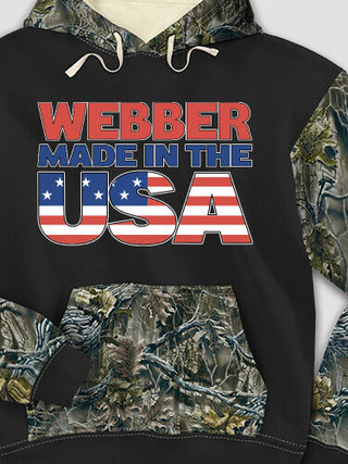 USA Family : Printed 2-Tone Camo Hoodies