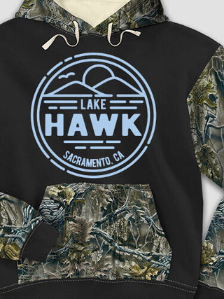 Vintage Lake : Printed 2-Tone Camo Hoodies