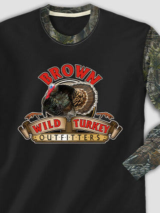 Wild Turkey Outfitters : Printed 2-Tone Camo Long Sleeves