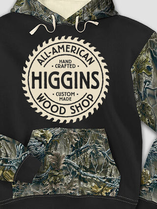 Wood Shop : Printed 2-Tone Camo Hoodies