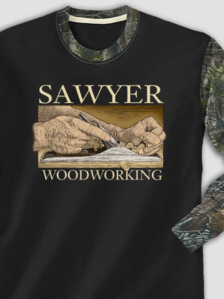 Woodworking : Printed 2-Tone Camo Long Sleeves