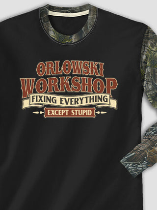 Workshop : Printed 2-Tone Camo Long Sleeves
