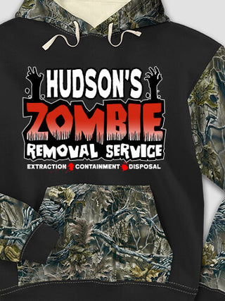 Zombie Removal Service : Printed 2-Tone Camo Hoodies