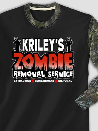 Zombie Removal Service : Printed 2-Tone Camo Long Sleeves