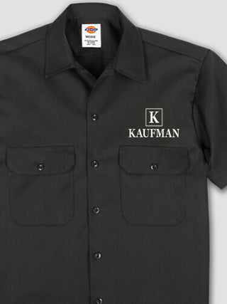 Square Monogram : Embroidered Work Shirts