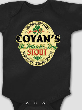 St. Patrick's Day Stout : Printed Baby Bodysuits