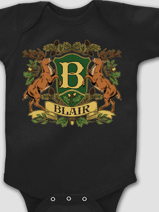 Stag Coat Of Arms : Printed Baby Bodysuits