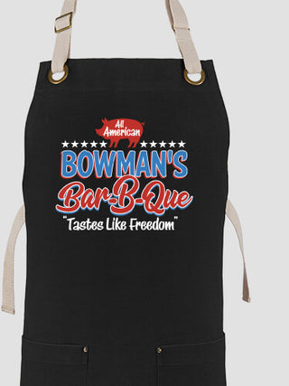 All American BBQ : Printed Canvas Work Aprons