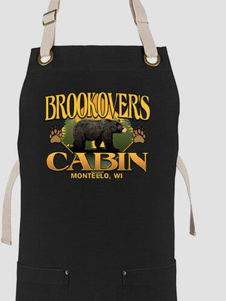 Bear Cabin : Printed Canvas Work Aprons