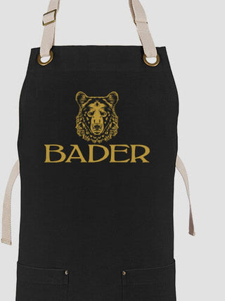 Bear : Printed Canvas Work Aprons