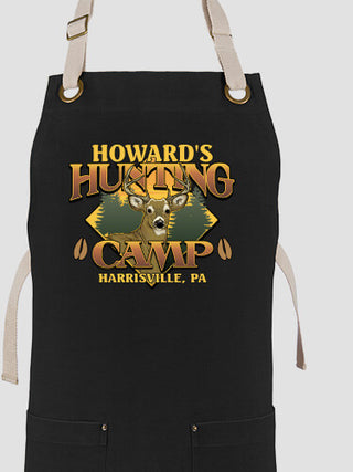 Deer Hunting Camp : Printed Canvas Work Aprons