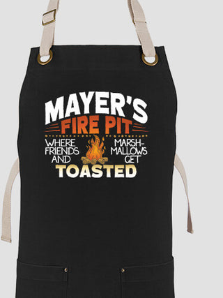 Fire Pit : Printed Canvas Work Aprons