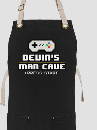 Gamer Man Cave : Printed Canvas Work Aprons