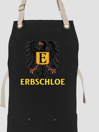 German Monogram : Printed Canvas Work Aprons