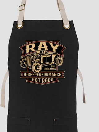 High-Performance Hot Rods : Printed Canvas Work Aprons