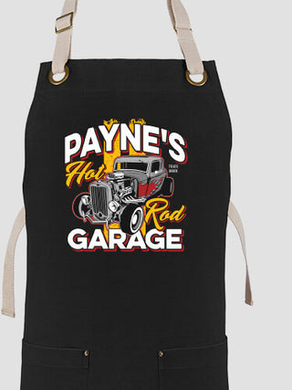 Hot Rod Garage : Printed Canvas Work Aprons