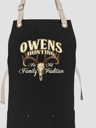 Hunting Family Tradition : Printed Canvas Work Aprons