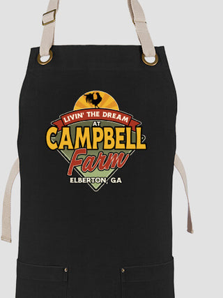 Livin' The Dream Farm : Printed Canvas Work Aprons