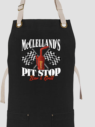 Pit Stop : Printed Canvas Work Aprons