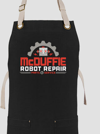Robot Repair : Printed Canvas Work Aprons