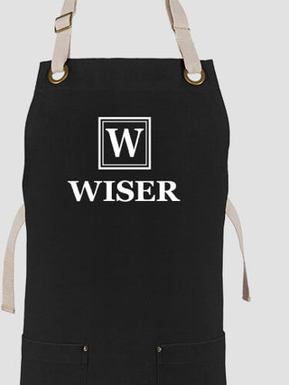 Square Monogram : Printed Canvas Work Aprons