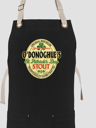 St. Patrick's Day Stout : Printed Canvas Work Aprons