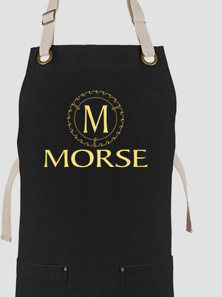 Woodworking Monogram : Printed Canvas Work Aprons