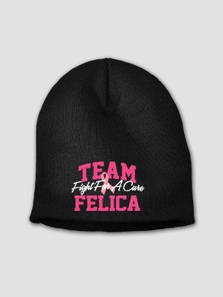 Team Pink : Embroidered Beanies