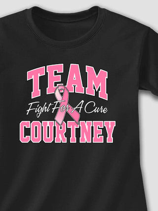 Team Pink : Adult Ladies Fitted T-Shirt