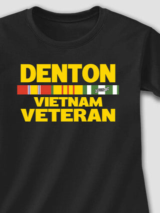 Vietnam Veteran : Adult Ladies Fitted T-Shirt