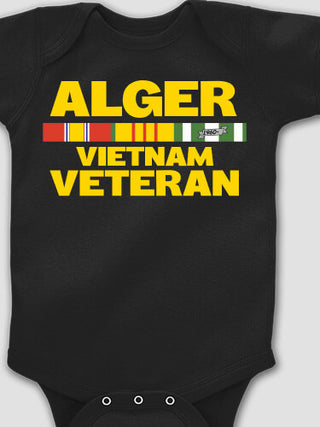 Vietnam Veteran : Printed Baby Bodysuits
