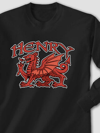 Welsh Dragon : Printed Long Sleeves