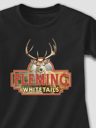 Whitetails : Adult Ladies Fitted T-Shirt