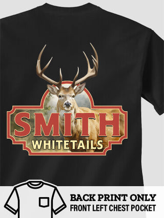 Whitetails : Printed Pocket T-Shirts