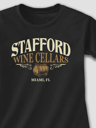 Wine Cellars : Adult Ladies Fitted T-Shirt