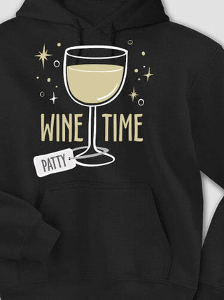 Wine Time : Printed Hoodies
