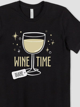 Wine Time : Premium Printed T-Shirts