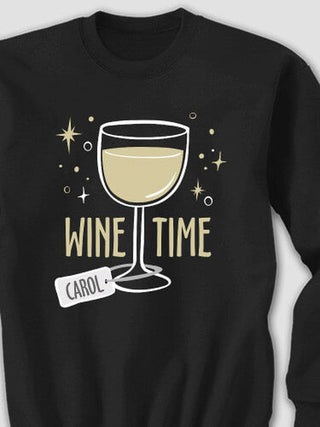 Wine Time : Printed Sweatshirts