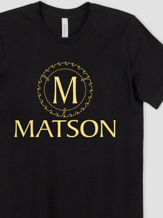 Woodworking Monogram : Premium Printed T-Shirts