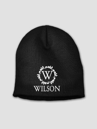 Wreath Monogram : Embroidered Beanies