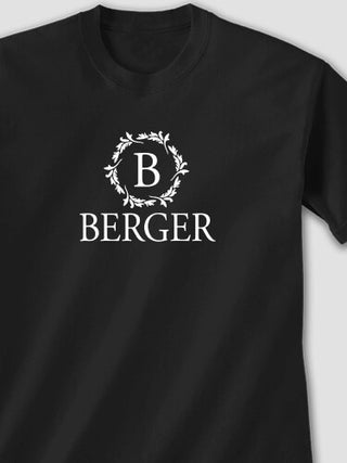 Wreath Monogram : Printed T-Shirts