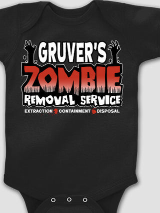 Zombie Removal Service : Printed Baby Bodysuits
