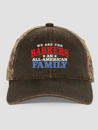 All American : Embroidered 2-Tone Camo Hats