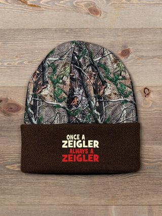 Always : Embroidered 2-Tone Camo Cuffed Beanie