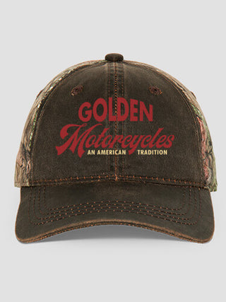 American Motorcycle Tradition : Embroidered 2-Tone Camo Hats