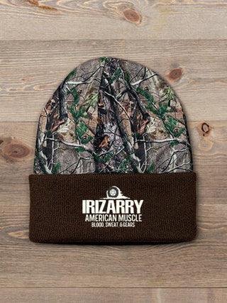 American Muscle : Embroidered 2-Tone Camo Cuffed Beanie